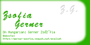 zsofia gerner business card